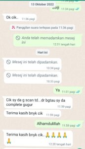 Testimoni ⭐⭐⭐⭐⭐